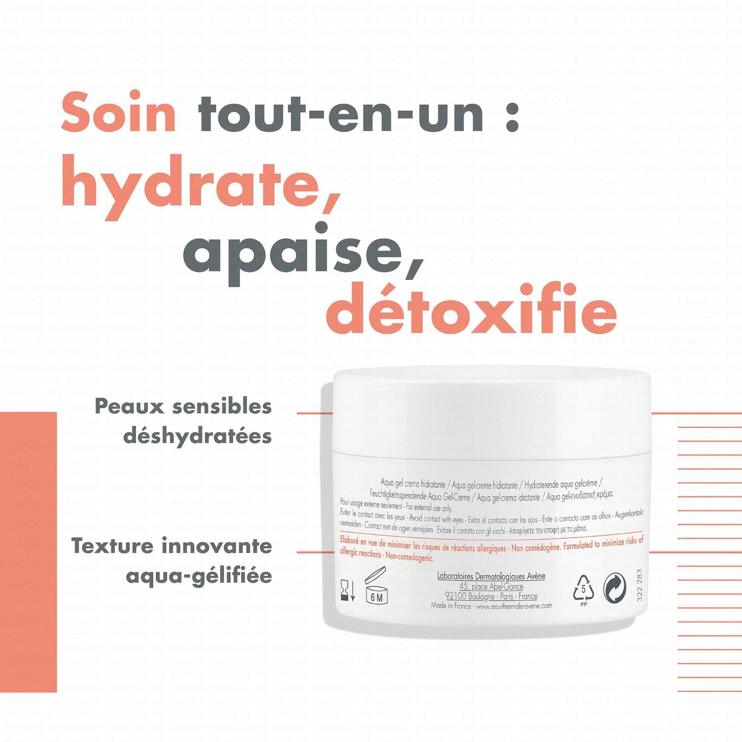 Avène AVÈNE Hydrance Aqua Gel-crème Hydratant Pot 50ml 5 Avène AVÈNE Hydrance Aqua Gel-crème Hydratant Pot 50ml – Image 3