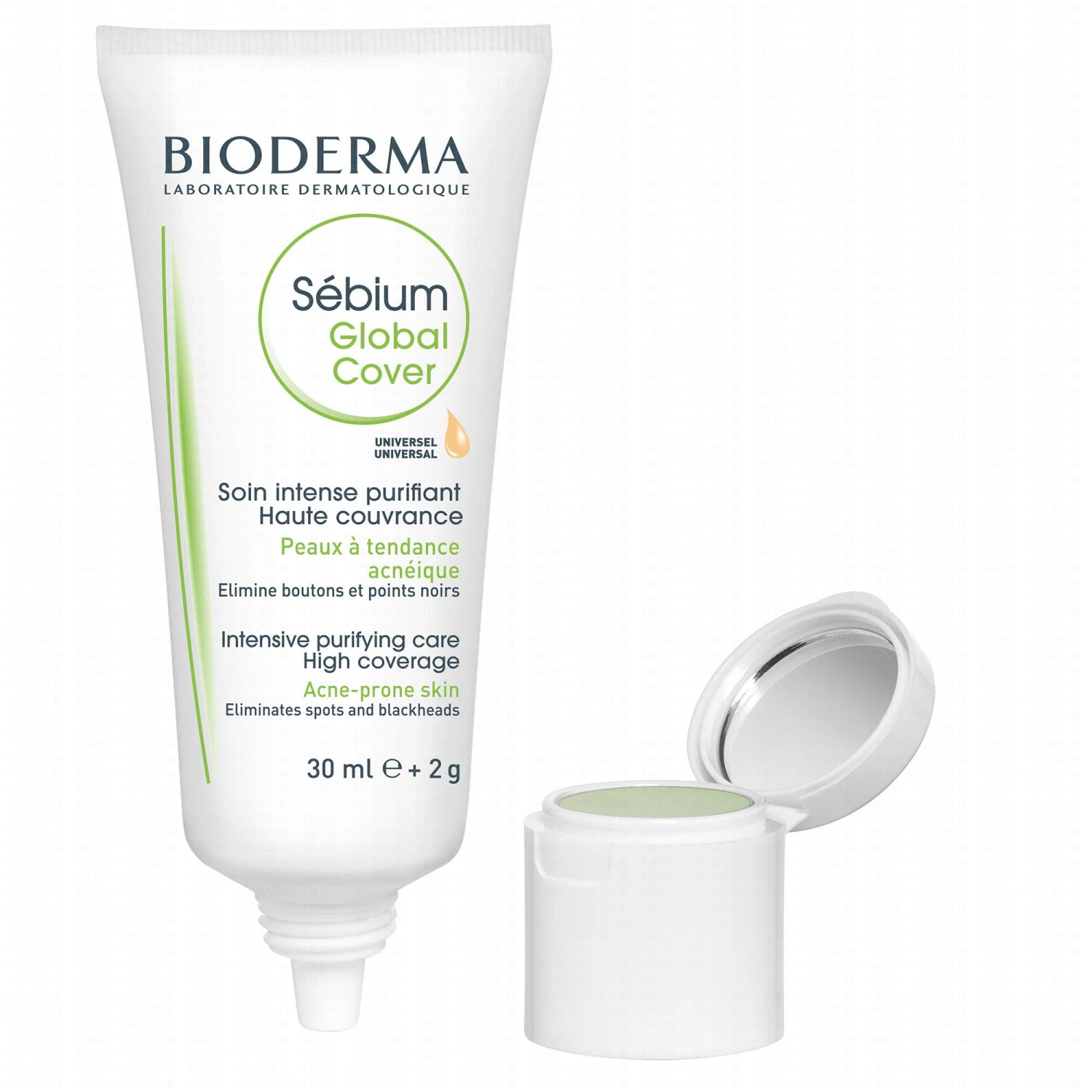 BIODERMA Sébium - Global Cover Tube 30ml+2g 4 BIODERMA Sébium - Global Cover Tube 30ml+2g – Image 2