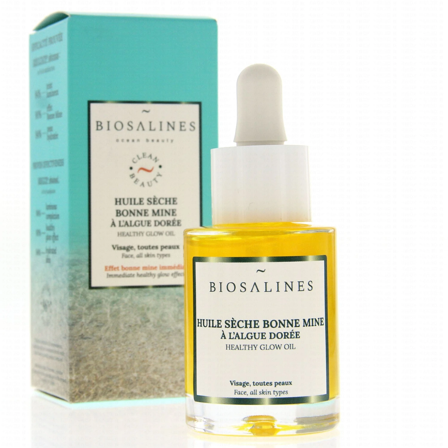 BIOSALINES Huile Sèche Bonne Mine à L'algue Dorée 30ml 4 BIOSALINES Huile Sèche Bonne Mine à L'algue Dorée 30ml – Image 2