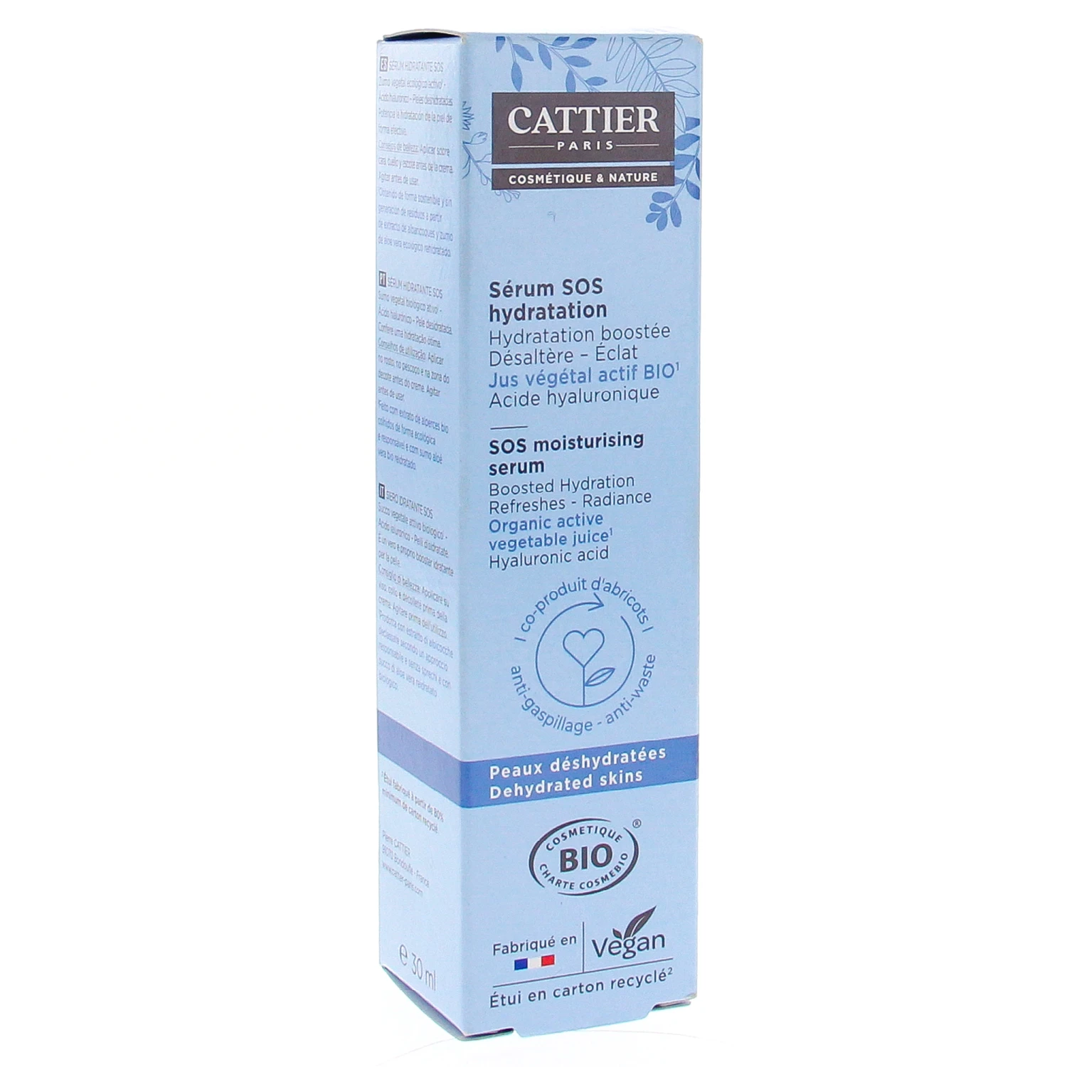 CATTIER Sérum SOS Hydratation Bio 30ml 3 CATTIER Sérum SOS Hydratation Bio 30ml