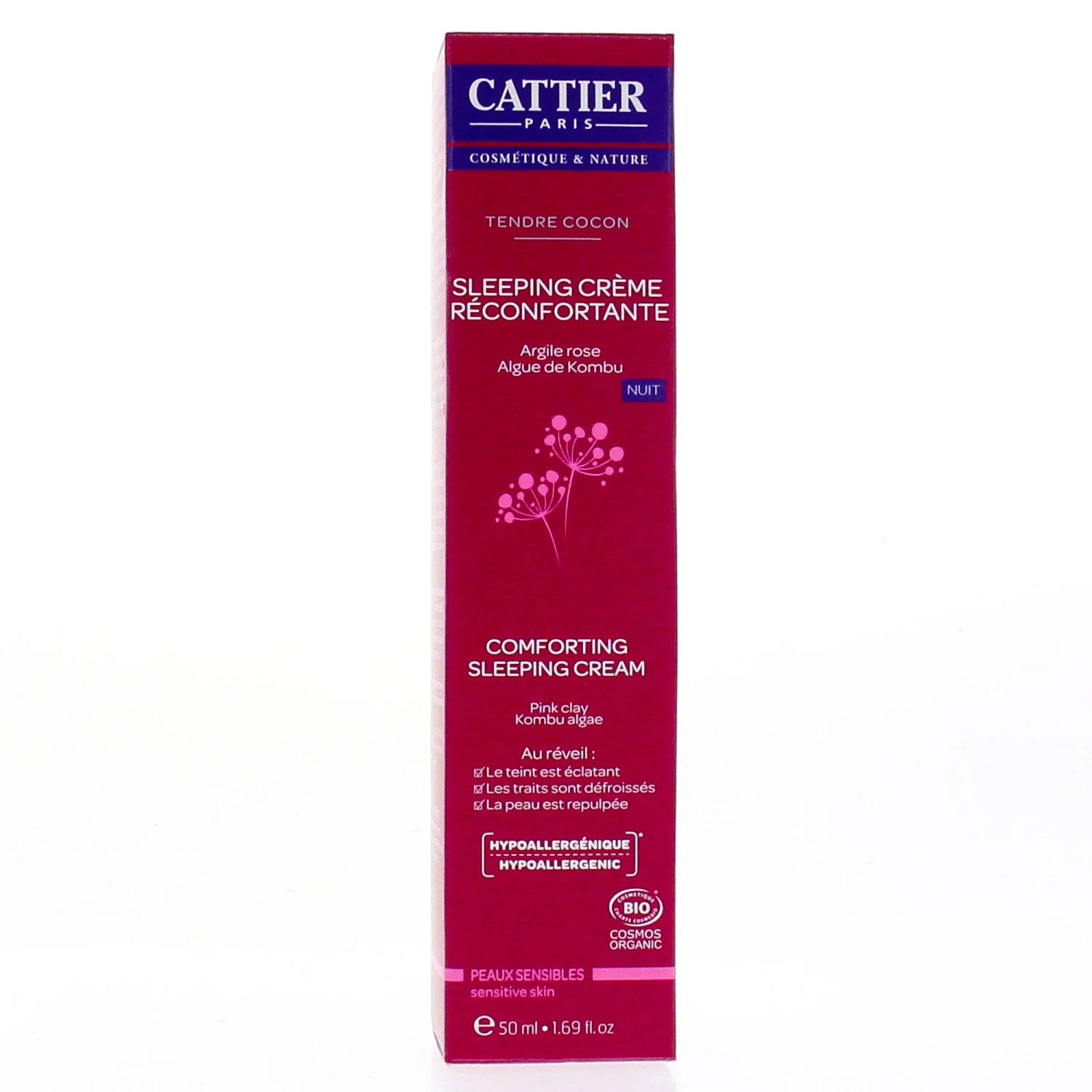 CATTIER Sleeping Crème Réconfortante Bio Flacon Pompe 50ml 3 CATTIER Sleeping Crème Réconfortante Bio Flacon Pompe 50ml