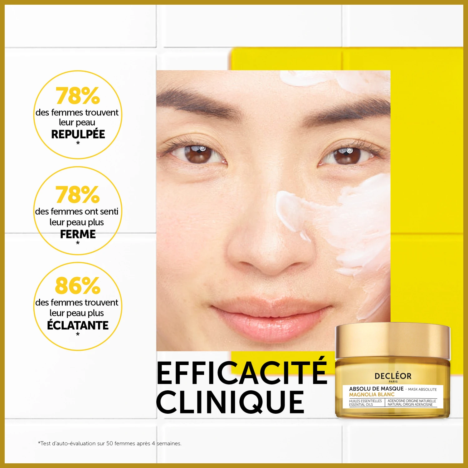 DECLÉOR DECLEOR Magnolia Blanc Absolu De Masque 50ml 5 DECLÉOR DECLEOR Magnolia Blanc Absolu De Masque 50ml – Image 3