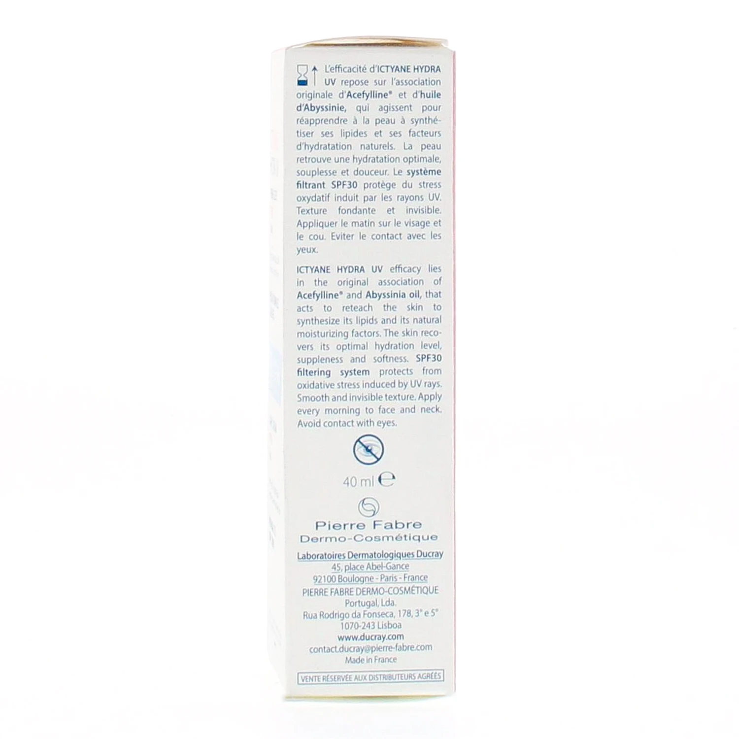 DUCRAY Ictyane Hydra UV Crème Légère SPF30 Tube 40ml 5 DUCRAY Ictyane Hydra UV Crème Légère SPF30 Tube 40ml – Image 3