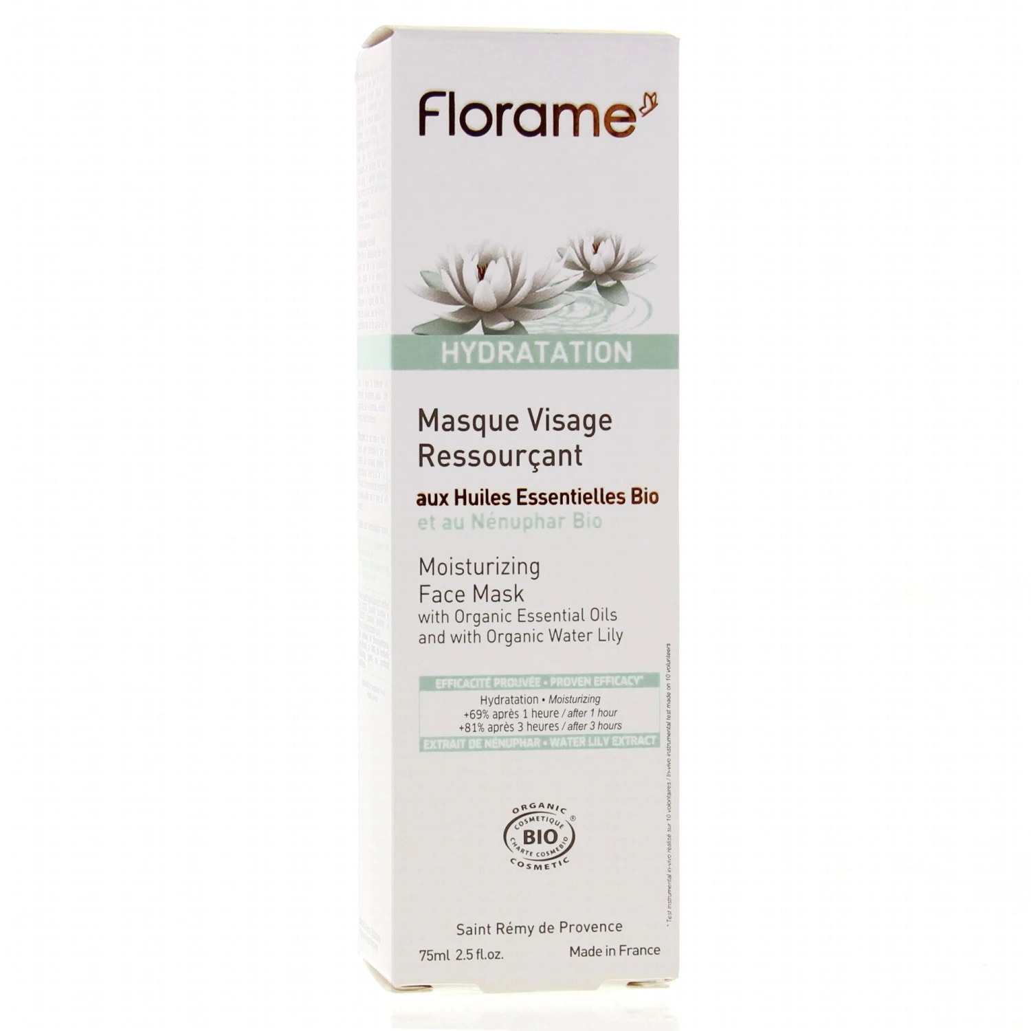 FLORAME Hydratation Masque Visage Ressourçant Tube 75ml 3 FLORAME Hydratation Masque Visage Ressourçant Tube 75ml