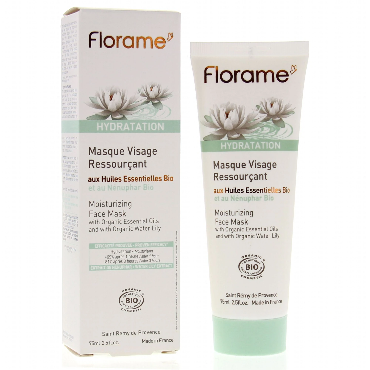 FLORAME Hydratation Masque Visage Ressourçant Tube 75ml 4 FLORAME Hydratation Masque Visage Ressourçant Tube 75ml – Image 2