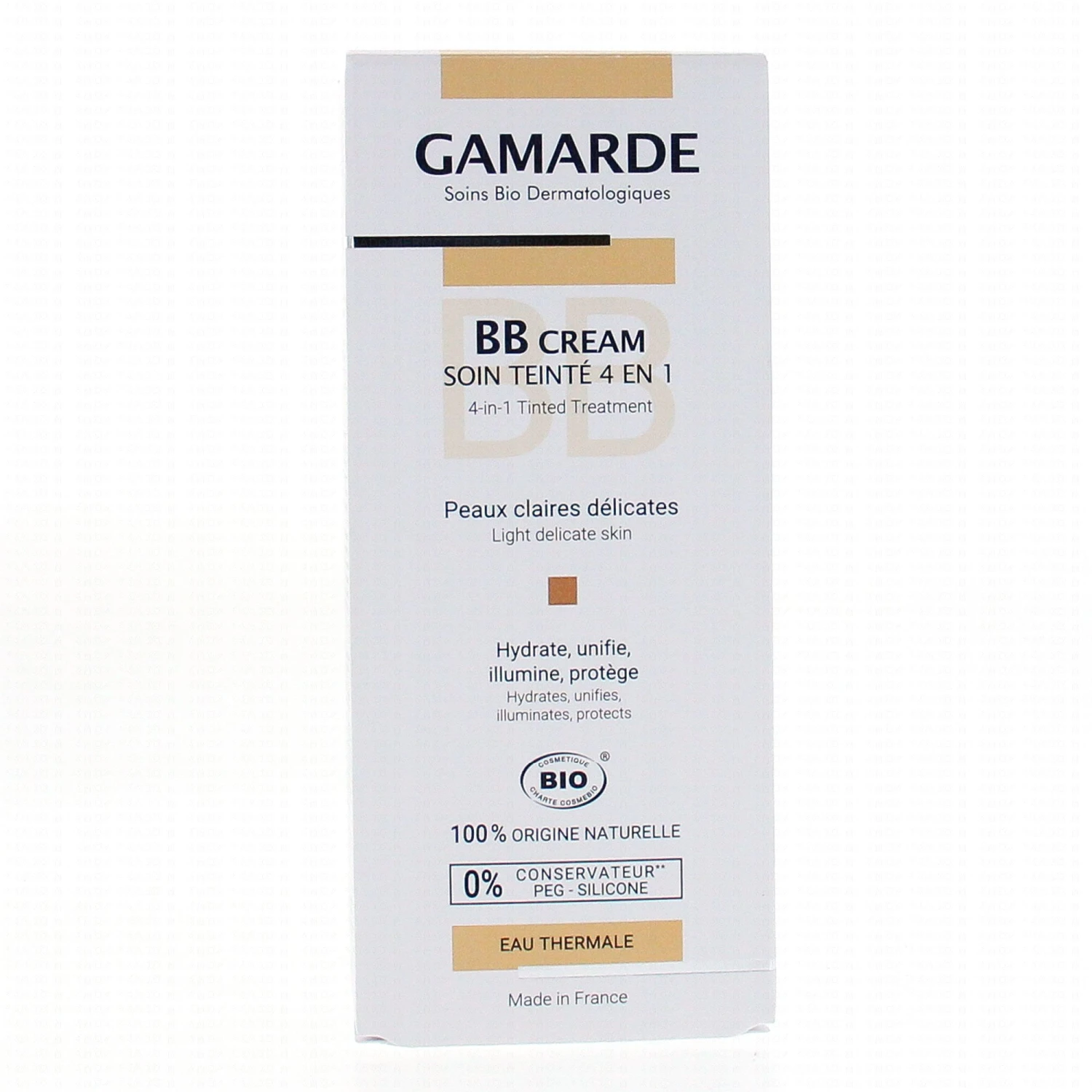 GAMARDE BB Cream Bio Soin Teinté 4 En 1 Peaux Claires Tube 40g 2 GAMARDE BB Cream Bio Soin Teinté 4 En 1 Peaux Claires Tube 40g