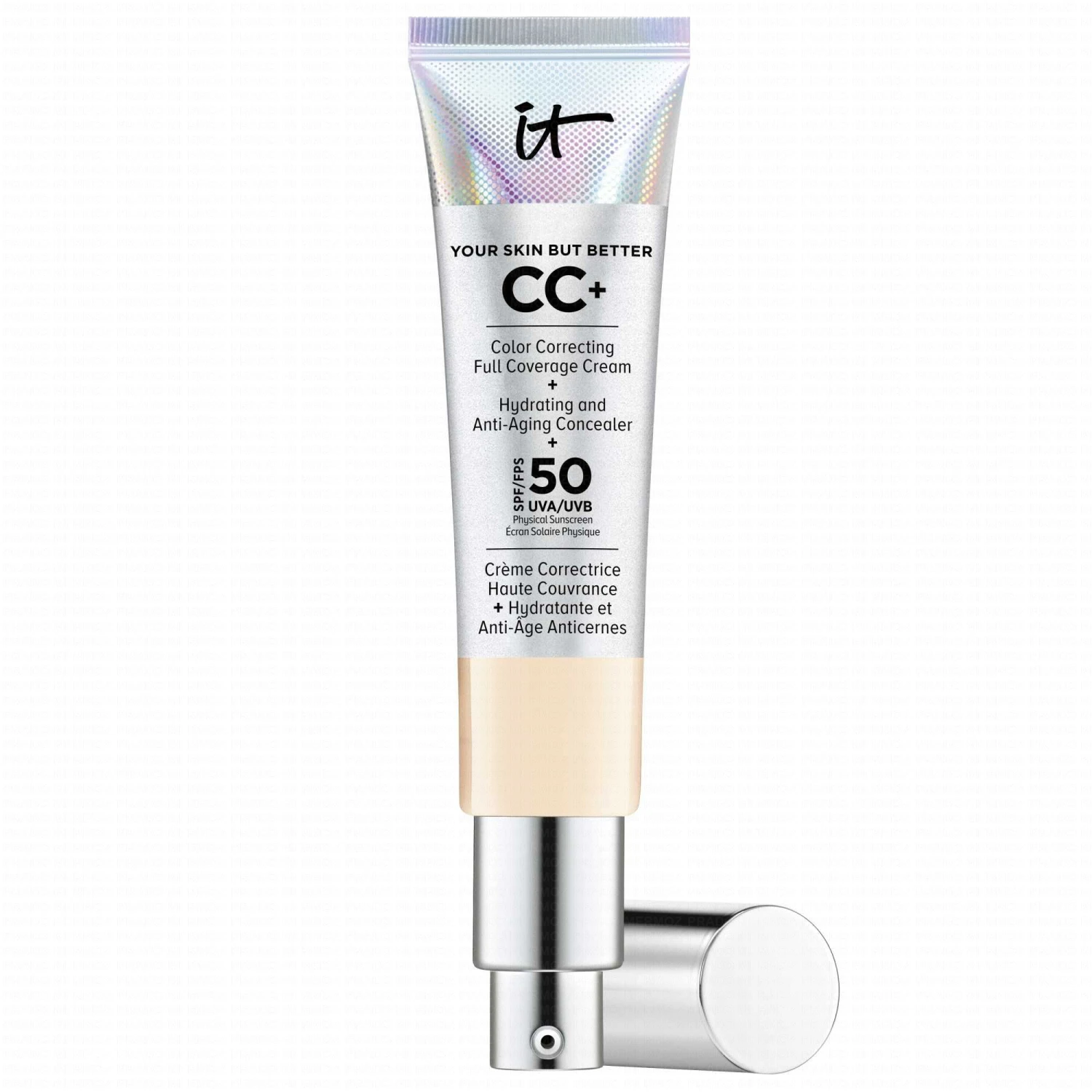 IT COSMETICS Your Skin But Better CC+ Cream SPF 50+ CC Crème Correctrice Haute Couvrance "Fair Light" 3 IT COSMETICS Your Skin But Better CC+ Cream SPF 50+ CC Crème Correctrice Haute Couvrance "Fair Light"