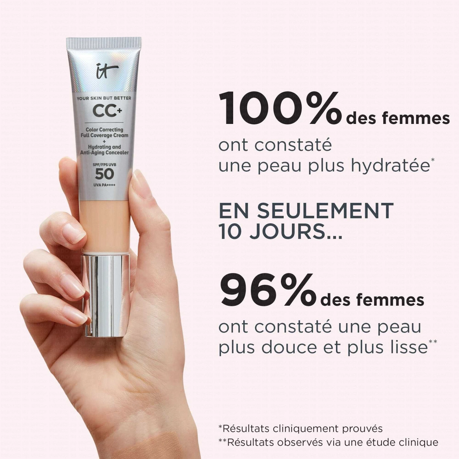 IT COSMETICS Your Skin But Better CC+ Cream SPF 50+ CC Crème Correctrice Haute Couvrance "Light Medium" 9 IT COSMETICS Your Skin But Better CC+ Cream SPF 50+ CC Crème Correctrice Haute Couvrance "Light Medium" – Image 7
