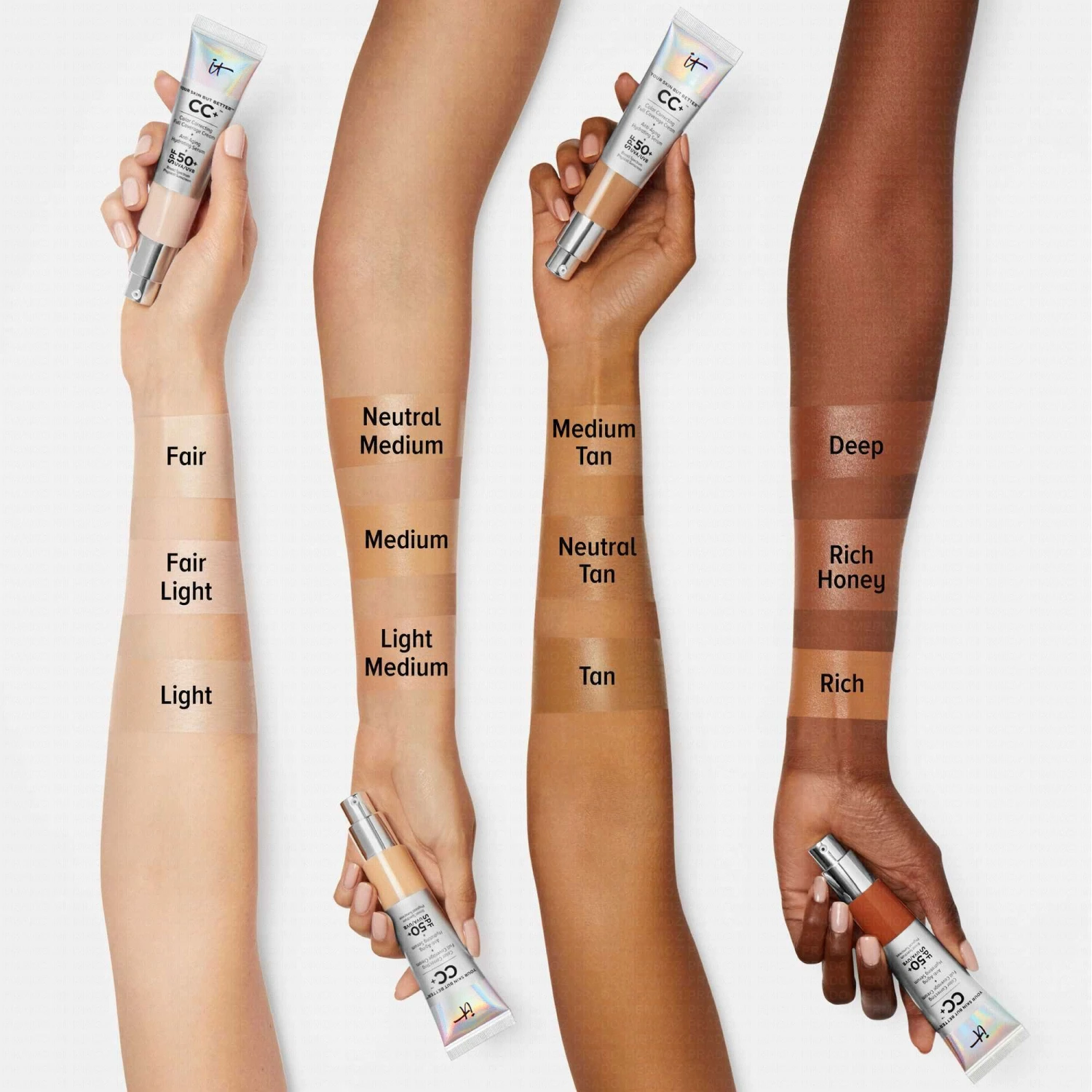 IT COSMETICS Your Skin But Better CC+ Cream SPF 50+ CC Crème Correctrice Haute Couvrance "Rich" 4 IT COSMETICS Your Skin But Better CC+ Cream SPF 50+ CC Crème Correctrice Haute Couvrance "Rich" – Image 2