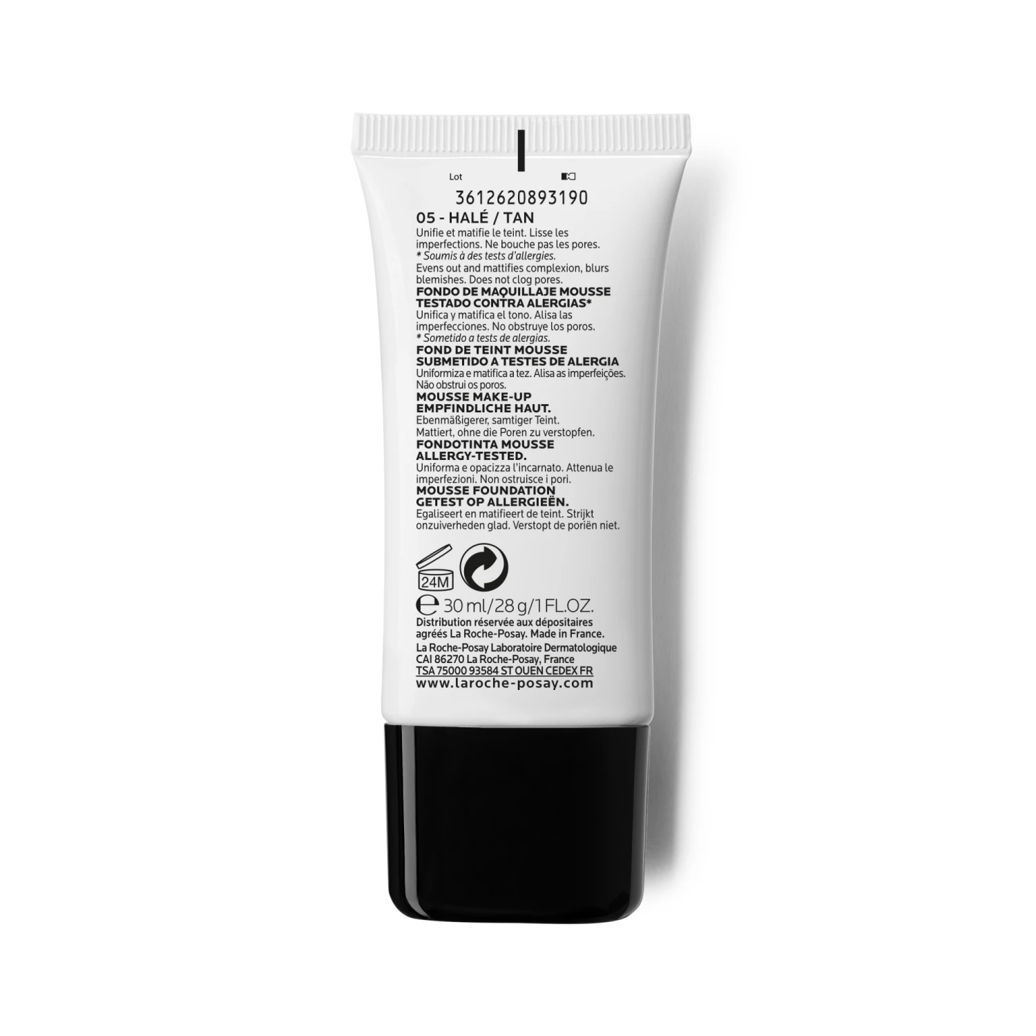 LA ROCHE-POSAY Toleriane Teint Mousse Matifiante N°05 Hâlé Tube 30ml 4 LA ROCHE-POSAY Toleriane Teint Mousse Matifiante N°05 Hâlé Tube 30ml – Image 2