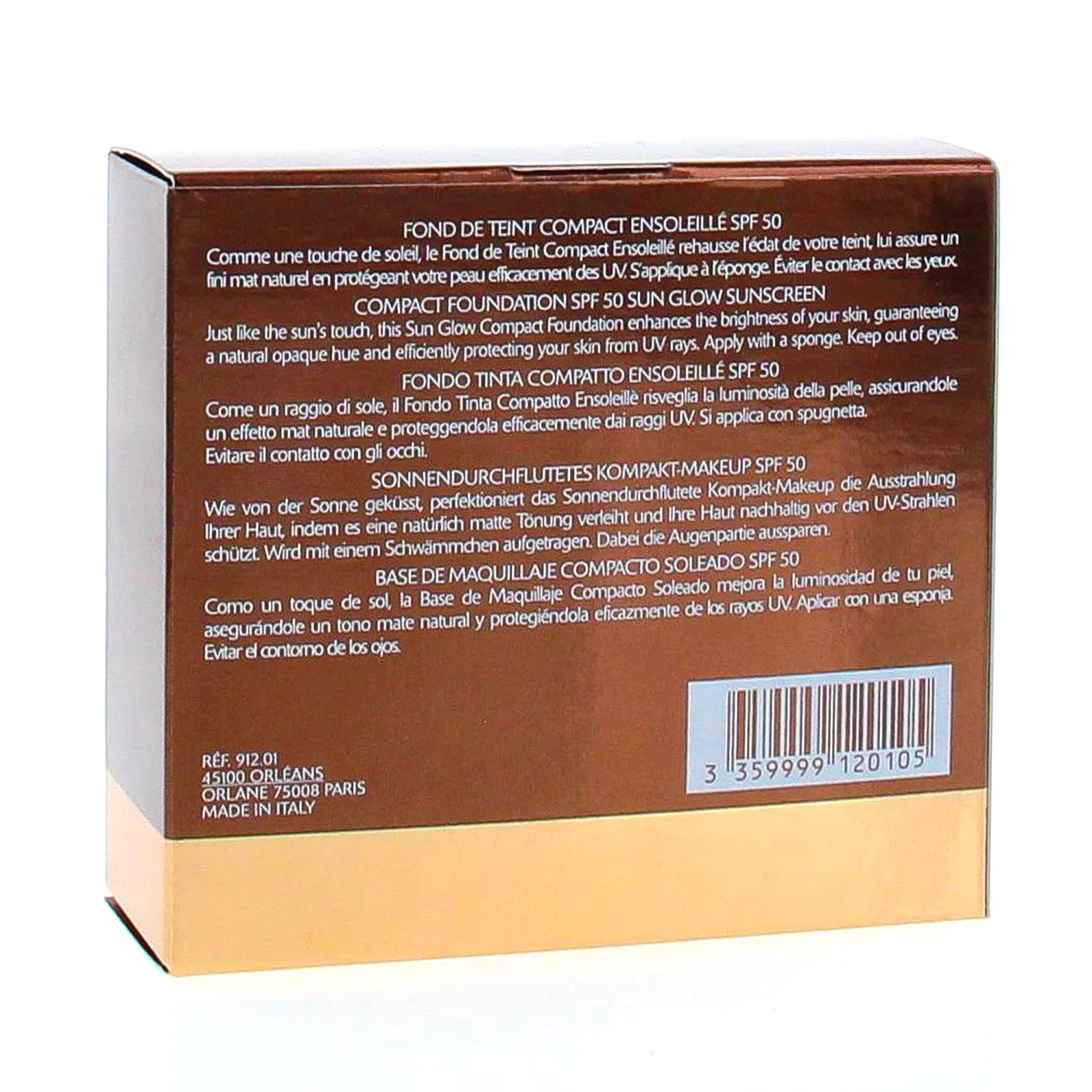 ORLANE Fond De Teint Compact Ensoleillé N°1 SPF 50 5 ORLANE Fond De Teint Compact Ensoleillé N°1 SPF 50 – Image 3