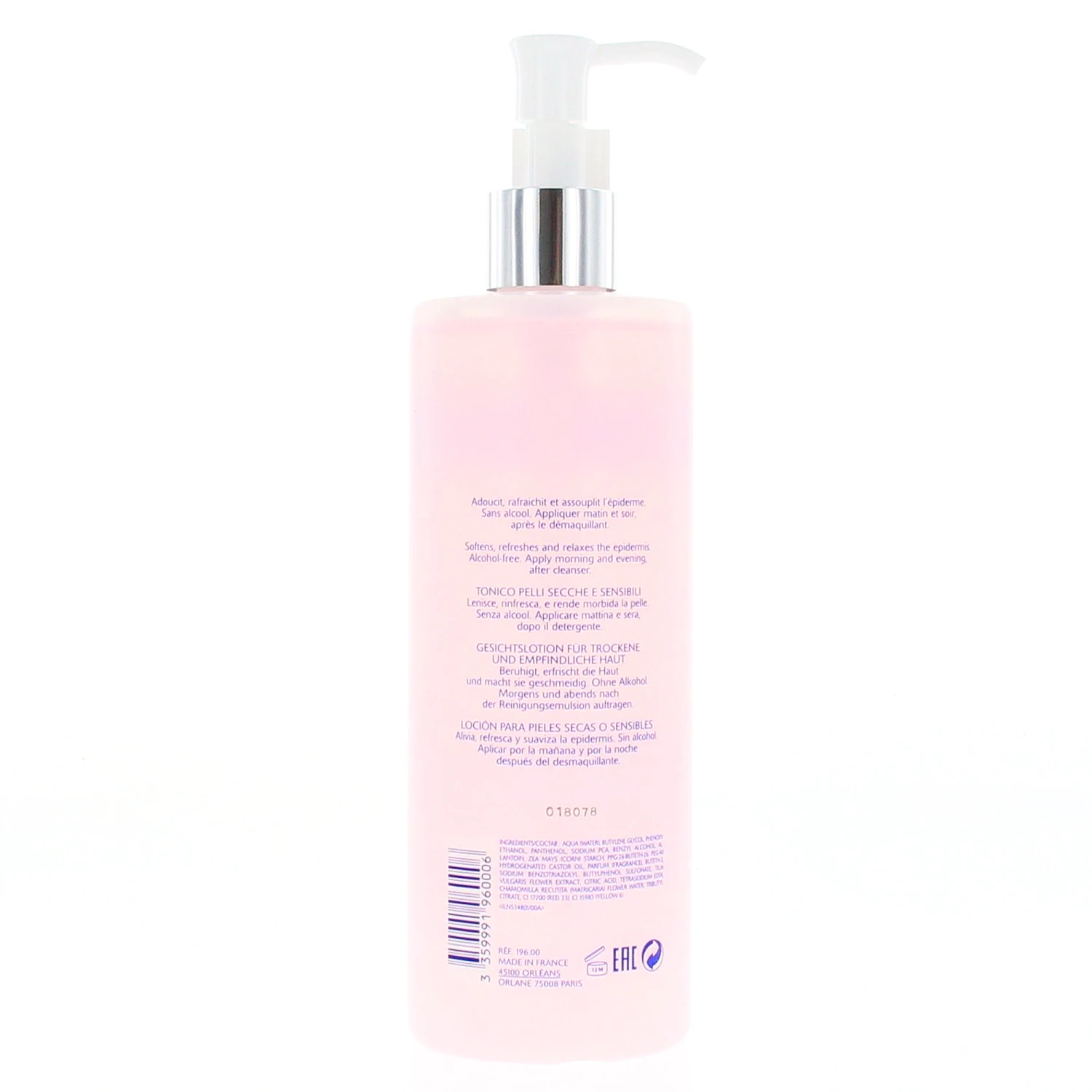 ORLANE Lotion Peaux Sèches Ou Sensibles Flacon Pompe 400 Ml 4 ORLANE Lotion Peaux Sèches Ou Sensibles Flacon Pompe 400 Ml – Image 2