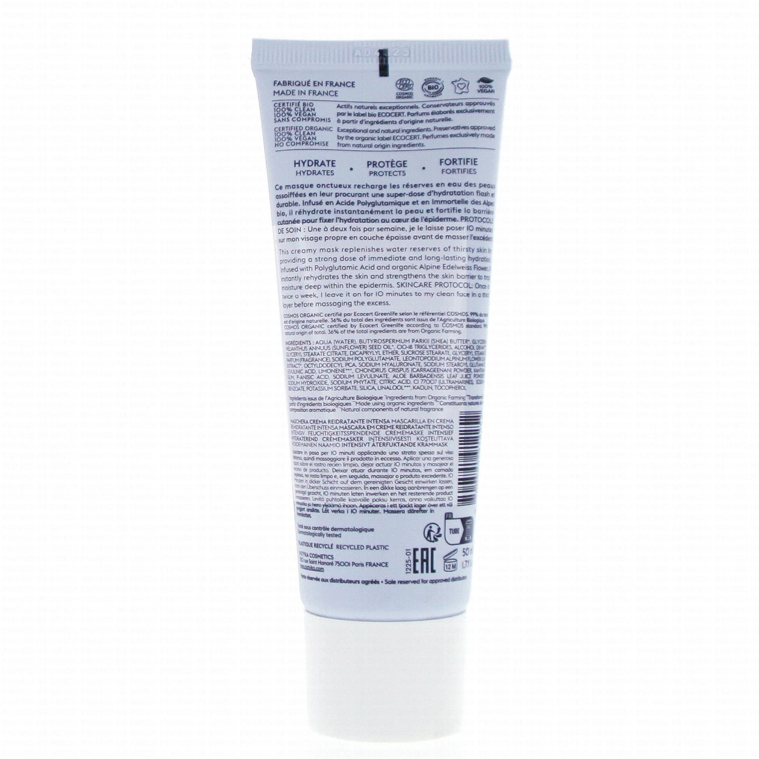 PATYKA Hydra - Masque Crème Réhydratant Intense Bio 50ml 4 PATYKA Hydra - Masque Crème Réhydratant Intense Bio 50ml – Image 2