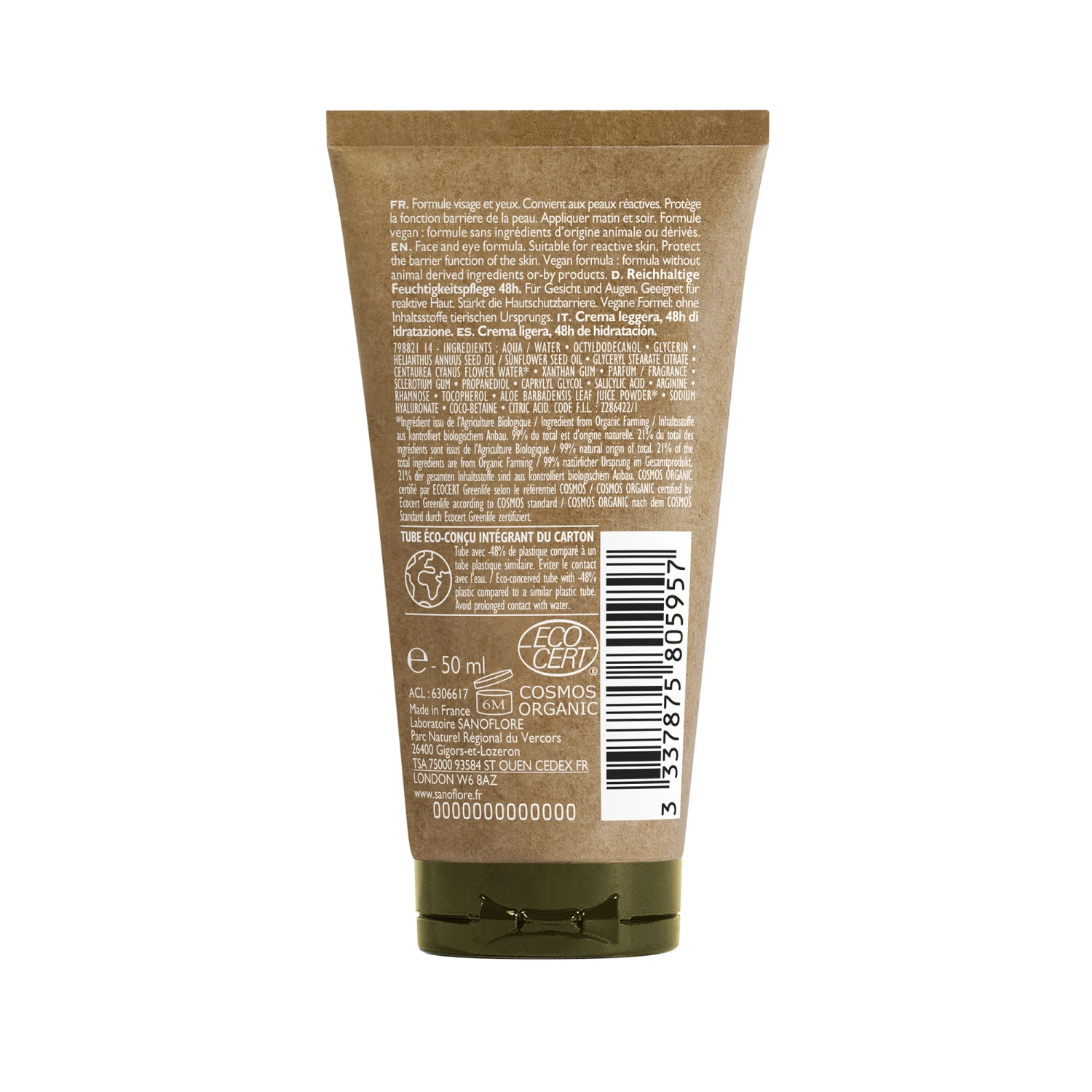 SANOFLORE Aciana Botanica - Crème Légère Bio 50ml 4 SANOFLORE Aciana Botanica - Crème Légère Bio 50ml – Image 2