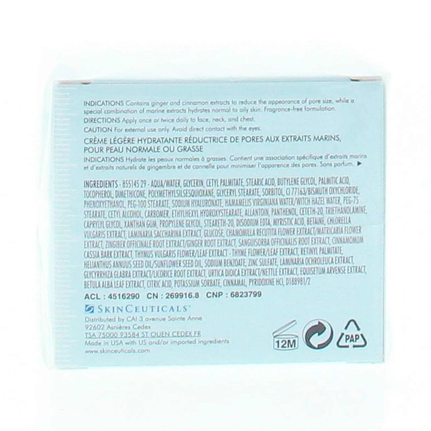 SkinCeuticals SKIN CEUTICALS Moisturize - Crème Hydratante Réductrice De Pores Pot 60 Ml 5 SkinCeuticals SKIN CEUTICALS Moisturize - Crème Hydratante Réductrice De Pores Pot 60 Ml – Image 3