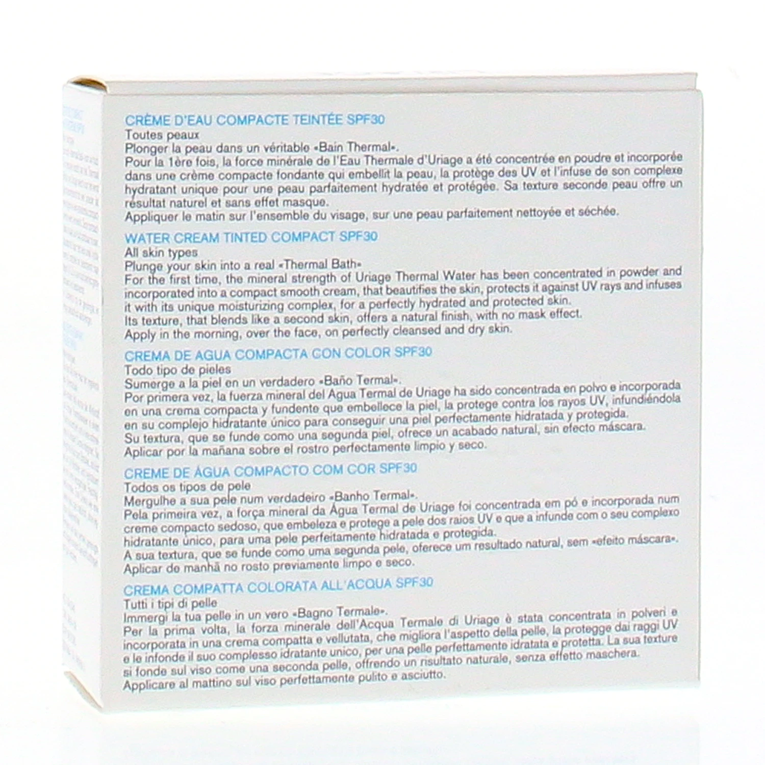 URIAGE Eau Thermale Crème D'eau Compacte Teintée SPF 30 10g 5 URIAGE Eau Thermale Crème D'eau Compacte Teintée SPF 30 10g – Image 3
