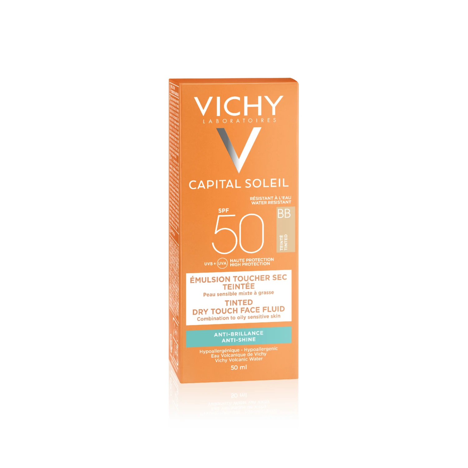 VICHY Capital Soleil - Teintée émulsion Toucher Sec SPF50 50 Ml 4 VICHY Capital Soleil - Teintée émulsion Toucher Sec SPF50 50 Ml – Image 2