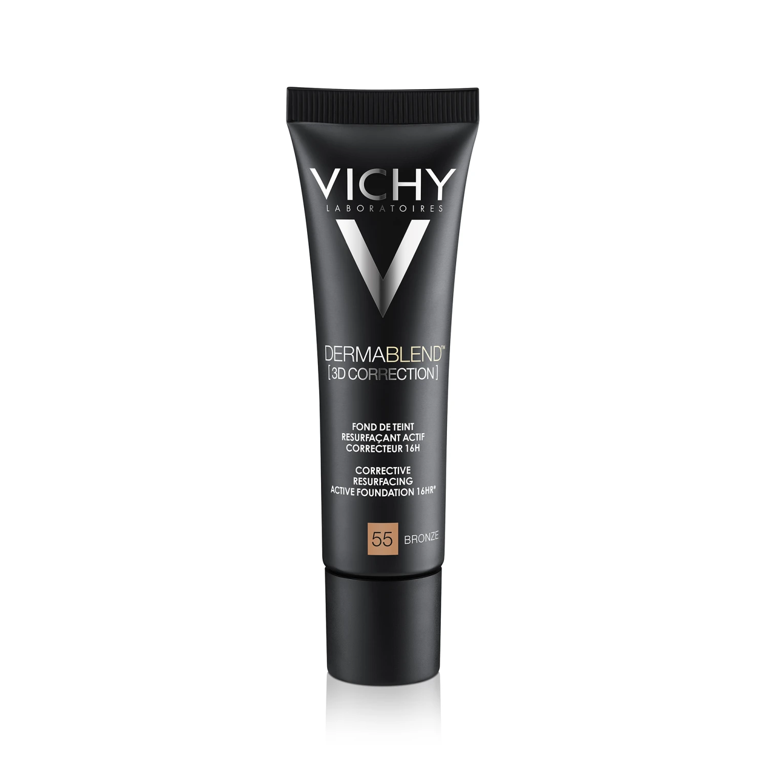 VICHY Dermablend 3D Fond De Teint Resurfaçant Actif Correcteur 16h Teinte N°55 Bronze 4 VICHY Dermablend 3D Fond De Teint Resurfaçant Actif Correcteur 16h Teinte N°55 Bronze – Image 2